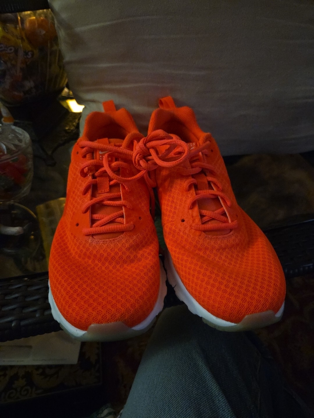 Men's Athletic Sneakers in Vibrant Orange
